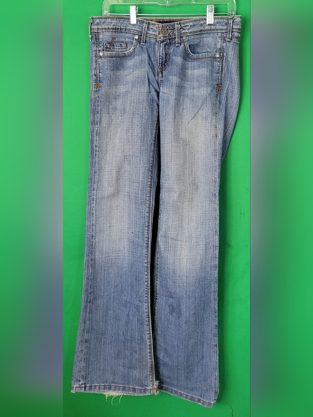 Stone Love Light Blue Womens Wide-Leg Flare Jeans Junior Size 5 Y2k